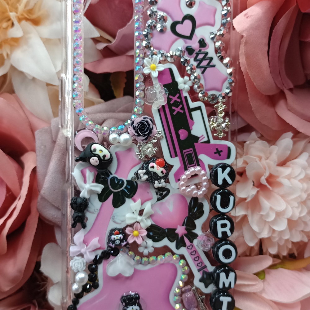 Pink Kuromi Phone Case Samsung Galaxy Fold 4